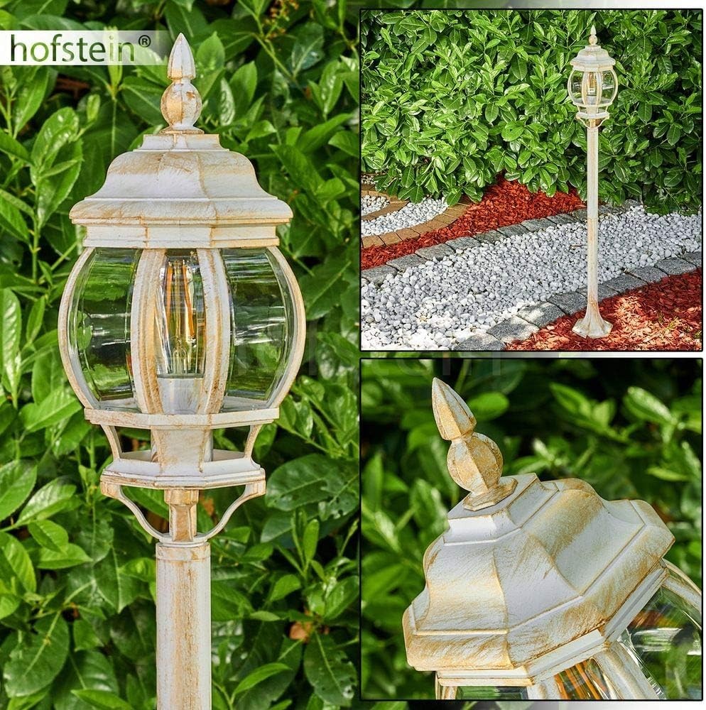 Outdoor Floor Lamp Lentua – Antique Look Gold, E27 Socket, IP44 (120 cm)