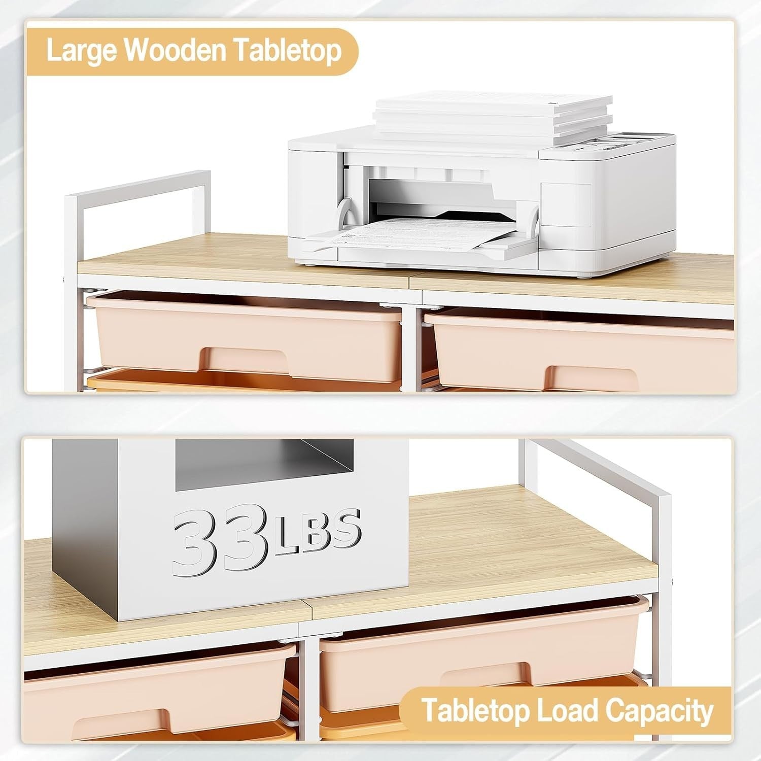 12 Drawer Rolling Storage Cart Craft Organizer Trolley Multicolor