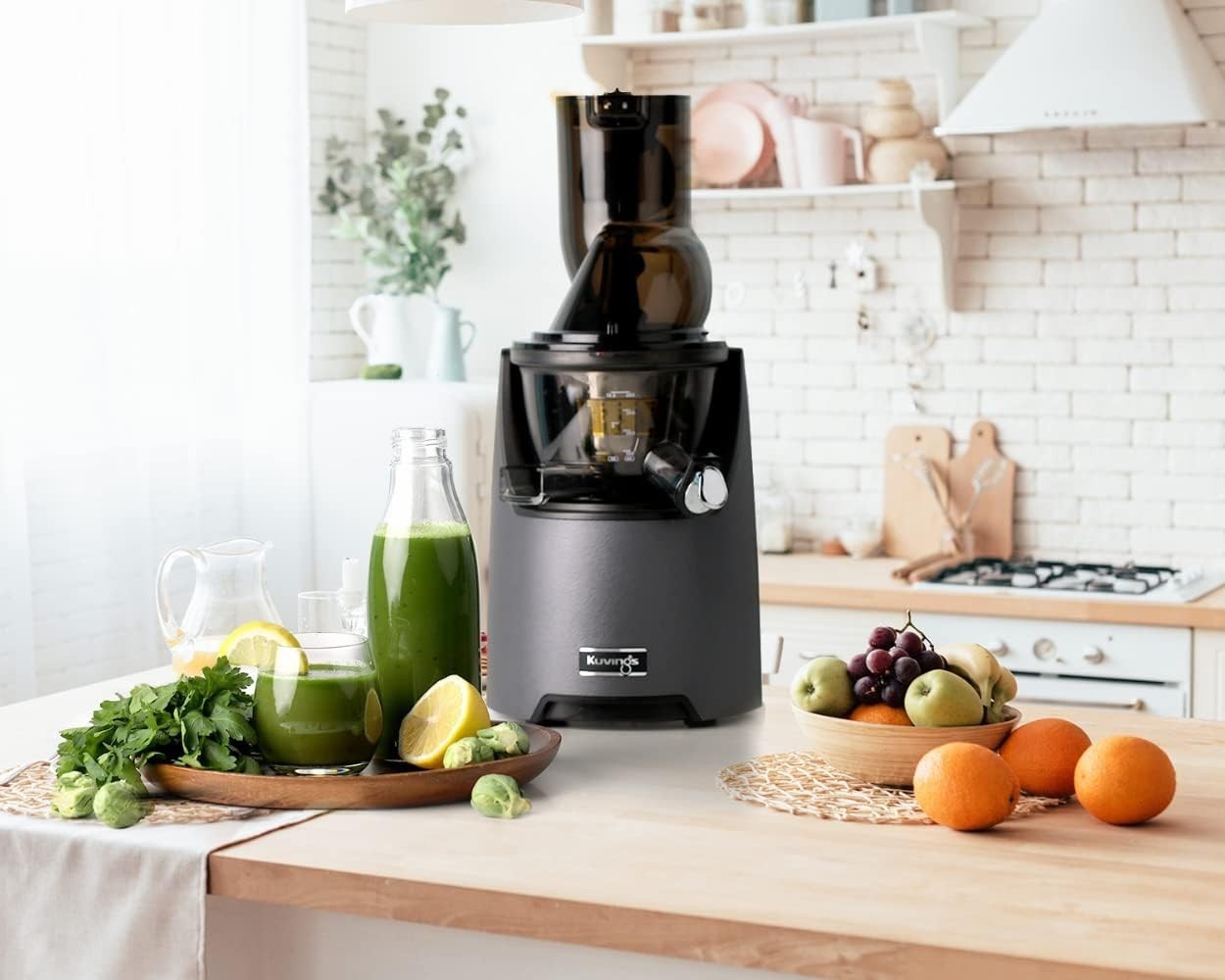 Whole Slow Juicer Cold Press Masticating 82mm Feed Chute Quiet Motor