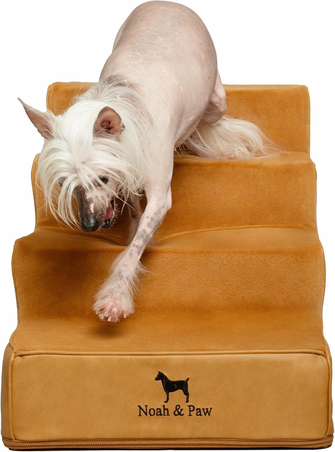 5‑Step Extra‑Wide Foam Dog & Cat Stairs 35D – Non Slip Pet Ramp Bed Sofa