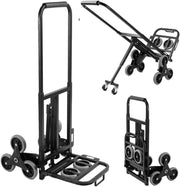 Heavy Duty Stair Climber Sack Truck 150kg Foldable Telescopic Handle 3-Wheel