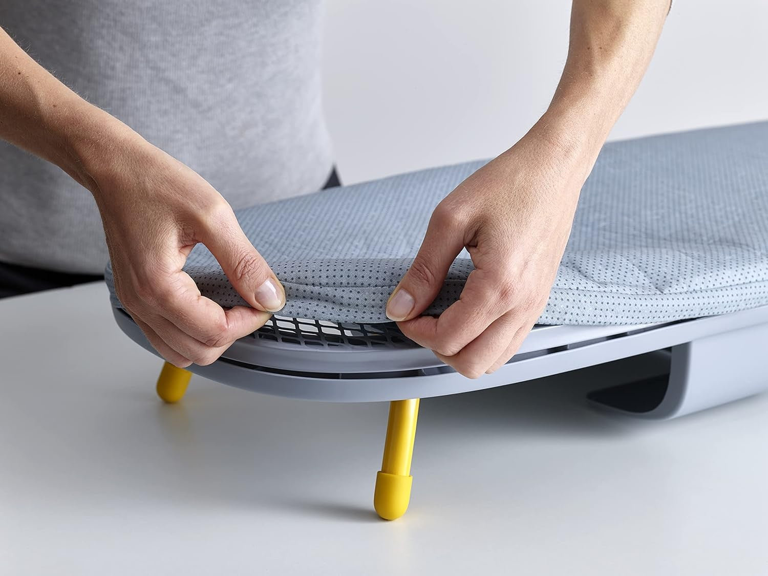 Table Top Ironing Board Foldable Compact Space Saving Storage Pocket