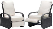 Adjustable Recliner Garden Chair Set Outdoor Rattan Patio Furniture Cushioned