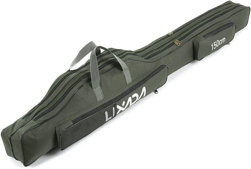 150cm Fishing Rod Reel Carry Bag 420D Oxford Waterproof