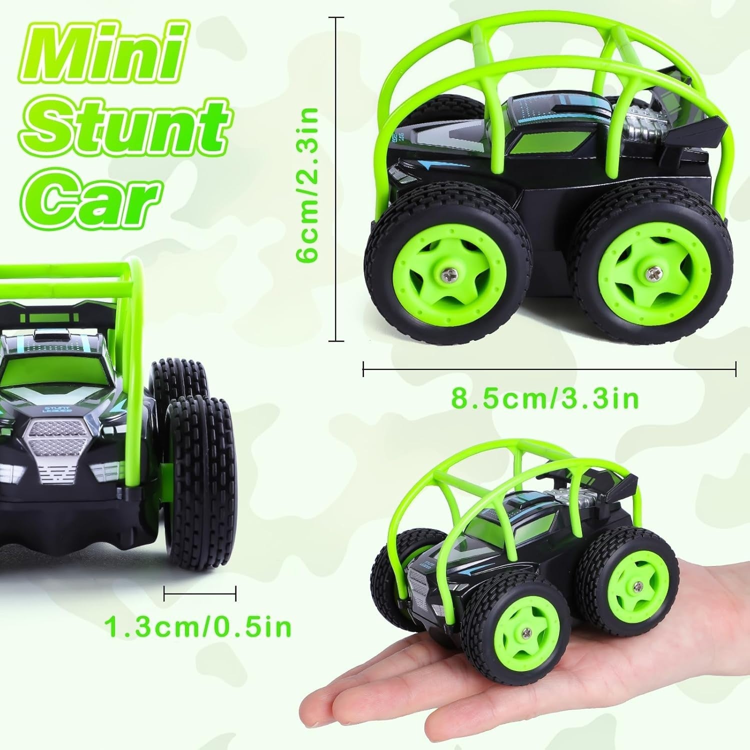Mini 360° Flip Stunt RC Car 2.4GHz – Rechargeable Remote Control Toy for Kids 3+