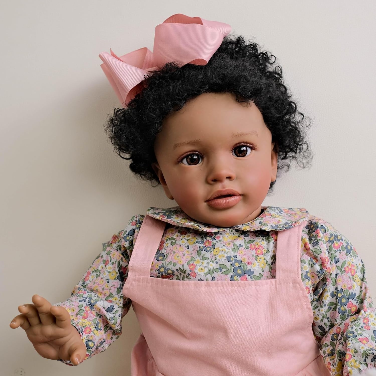 26in Realistic Toddler Baby Doll Black Girl Big Size Soft Body