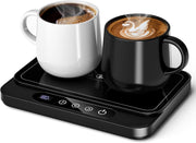 White 50W Coffee Mug Warmer 6 Temp Timer 8H Auto Off