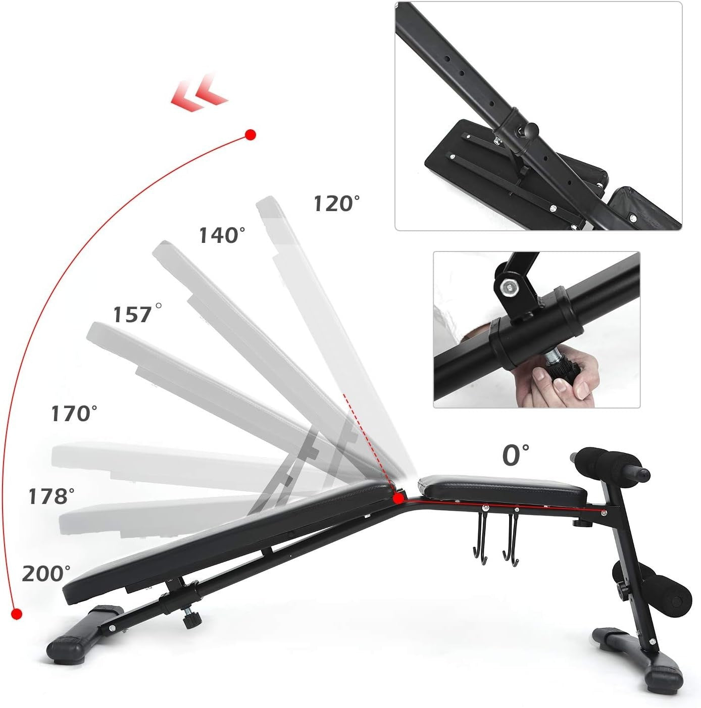 Adjustable Squat Rack & Foldable Weight Bench Set Home Gym Package