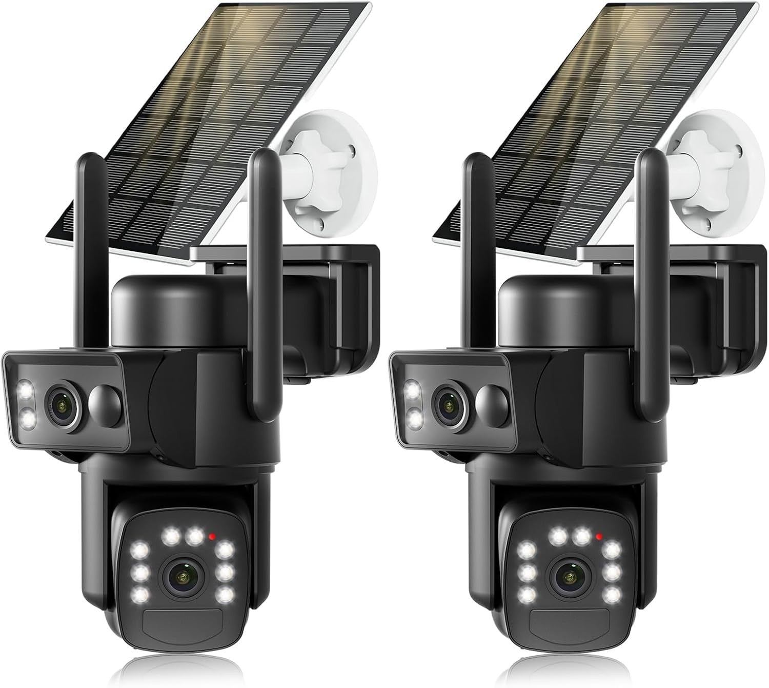 4K Solar Security Camera Wireless Dual Lens PTZ Color Night Vision