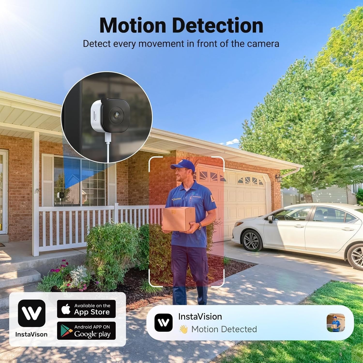 2K Window Security Camera Indoor WiFi Full Color Night Vision 5GHz