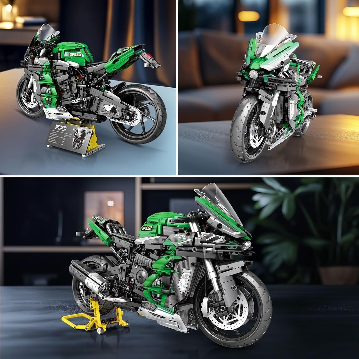Motorbike Model Kit 2088pcs 1:5 Scale Build Set for Adults & Teens Gift
