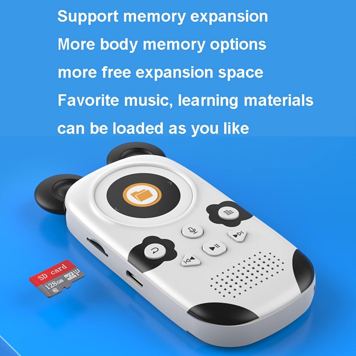 Bluetooth 5.0 16GB Portable MP3 Player with FM Radio & Pedometer