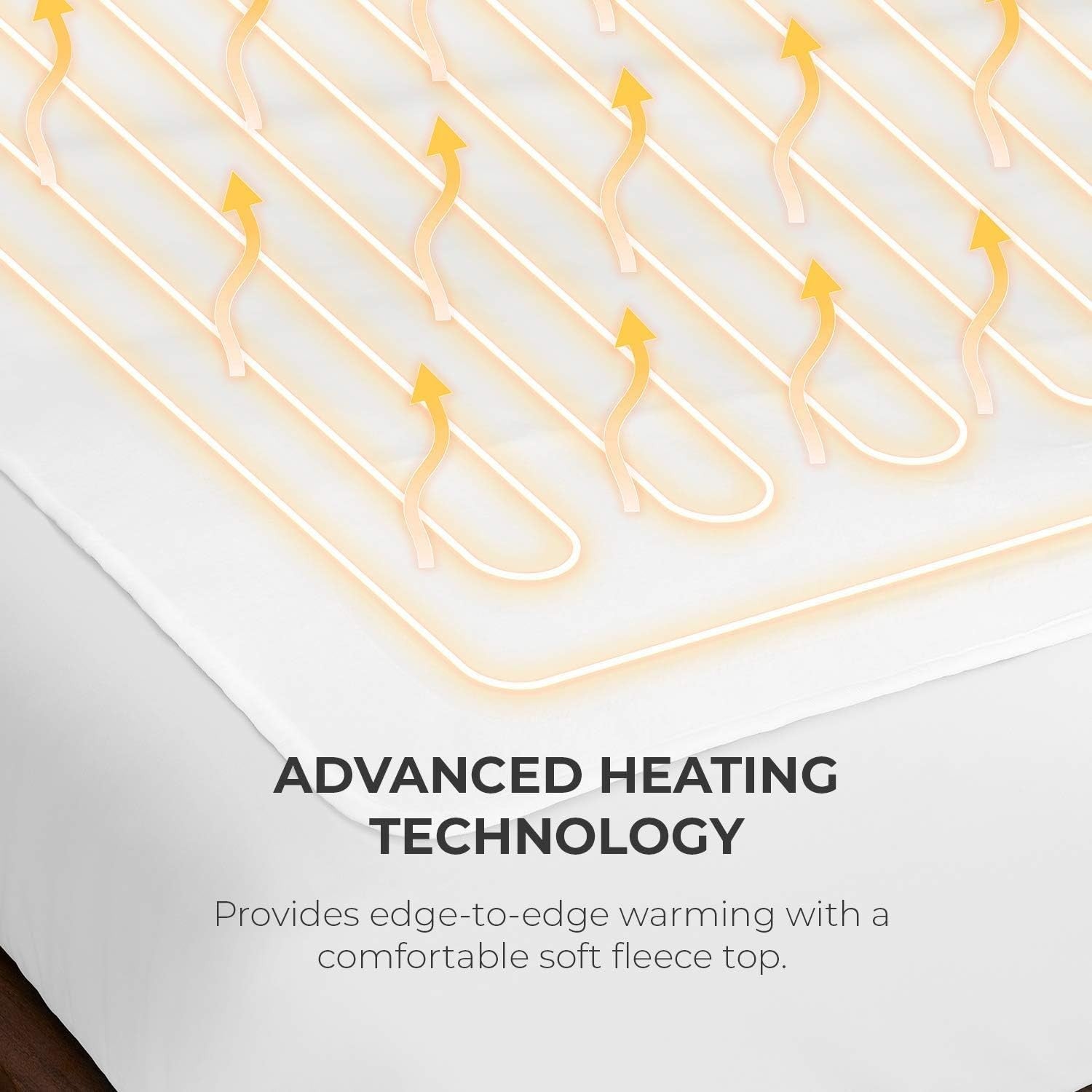 King Size Electric Heated Underblanket Soft Fleece 3 Heat Settings Washable