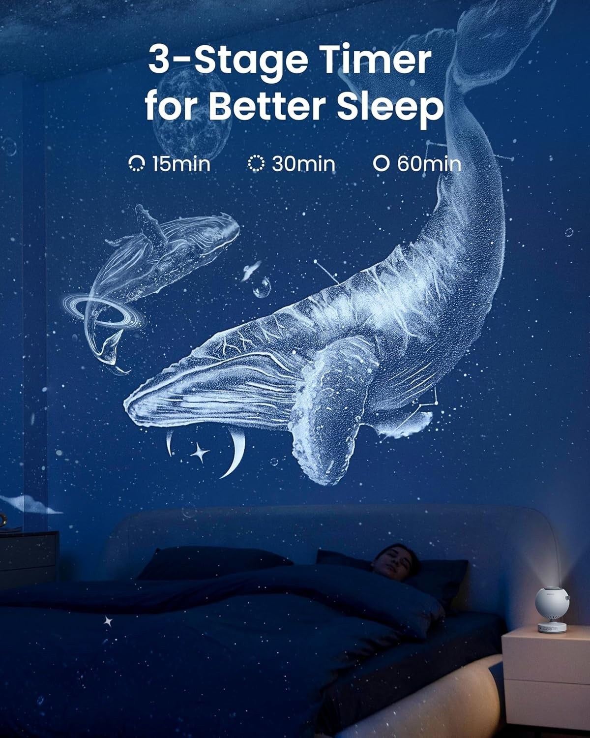 Galaxy Star Projector Night Light Planetarium LED Kids Bedroom Gift