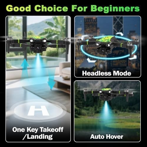Foldable 4K Mini Drone with Brushless Motor, Optical Flow, 3D Flips RC Quadcopte