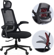 Ergonomic Office Chair Desk Swivel Computer Chair Mesh Back Memory Foam Black