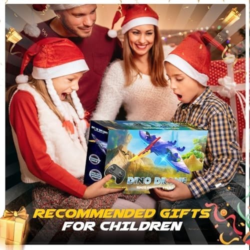 RC Dinosaur Drone for Kids Boys 8-12, Remote Control Plane, USB Rechargeable