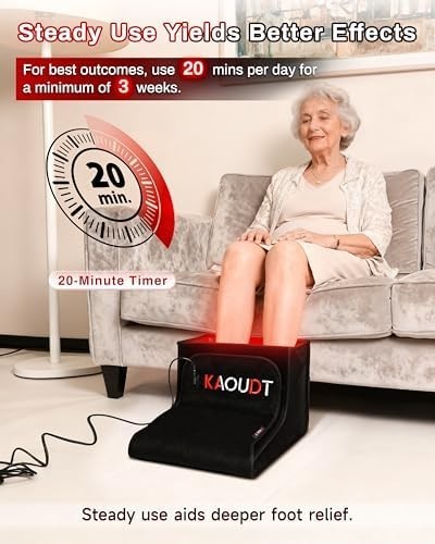 Red Light Therapy Foot Boots LED Pain Relief Circulation Plantar Heel Pain