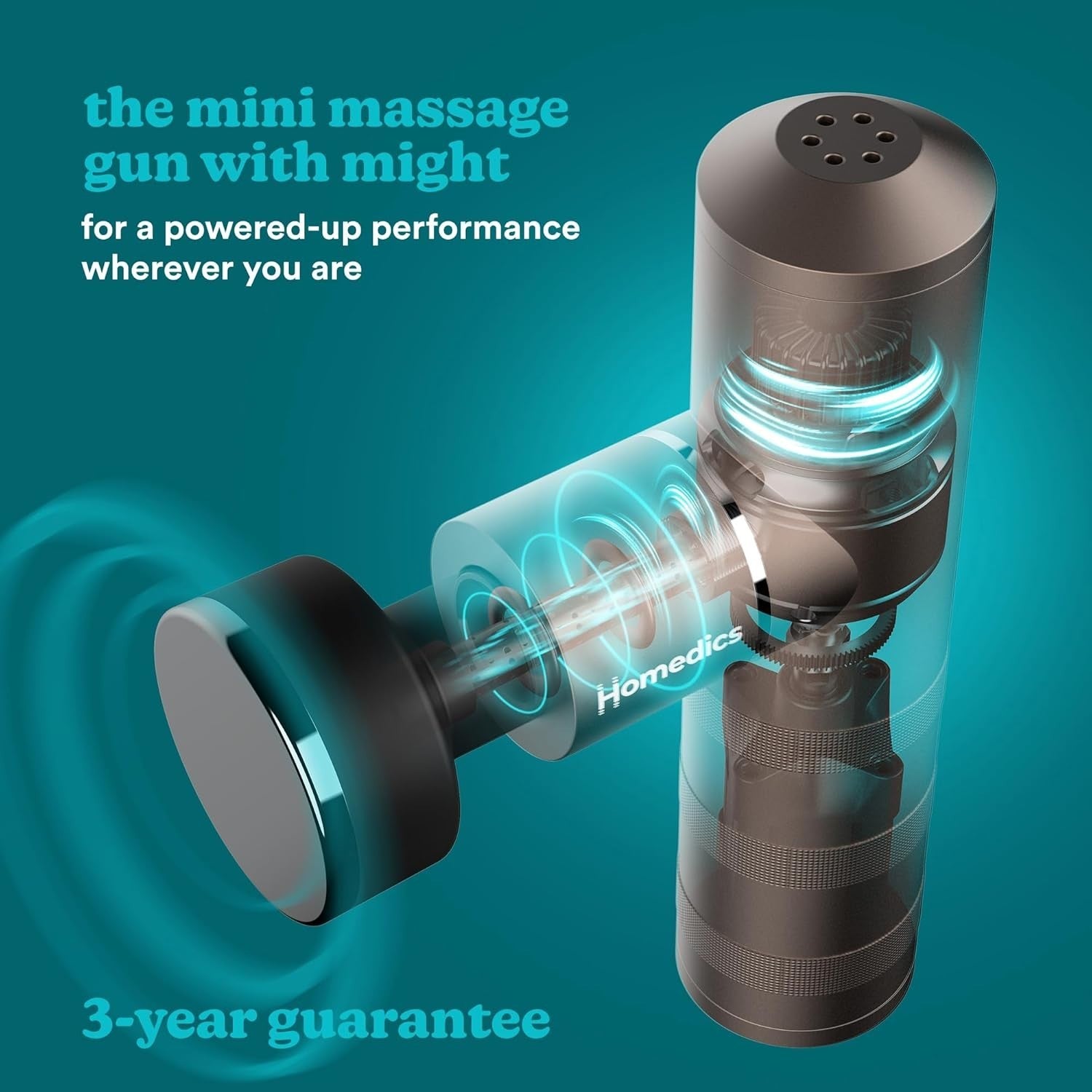 Luxury Mini Heated Massage Gun Deep Tissue Muscle Relief Travel Size