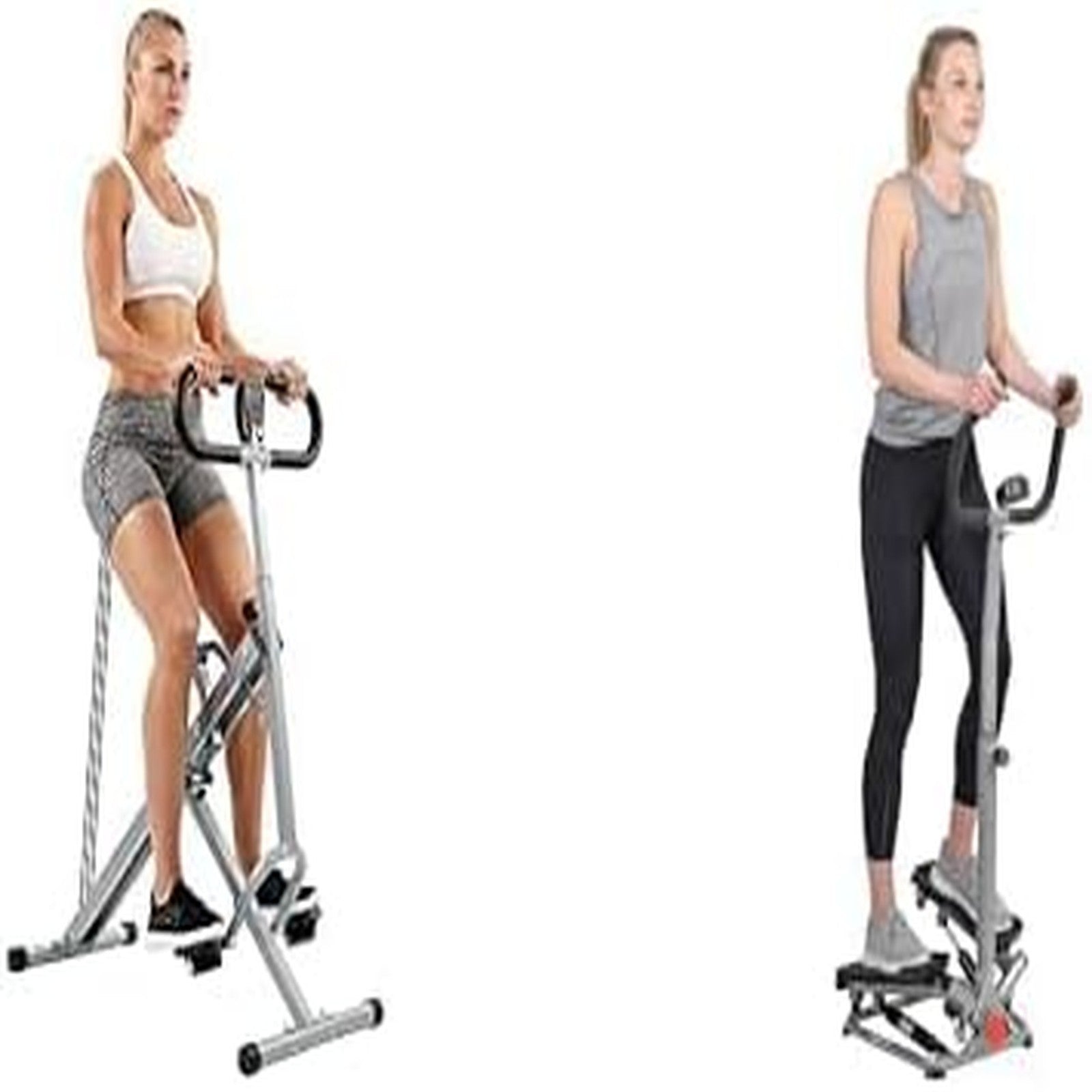 Row-N-Ride Squat Trainer + Twister Stepper Bundle LCD Home Gym