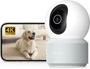 4K Indoor Security Camera 360° AI Pet Baby Monitor WiFi 6 Alexa