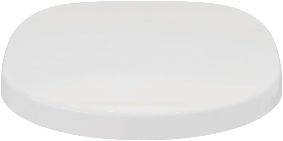 Concept Round Wrapover Toilet Seat White Gloss Soft Close Stainless Hinges