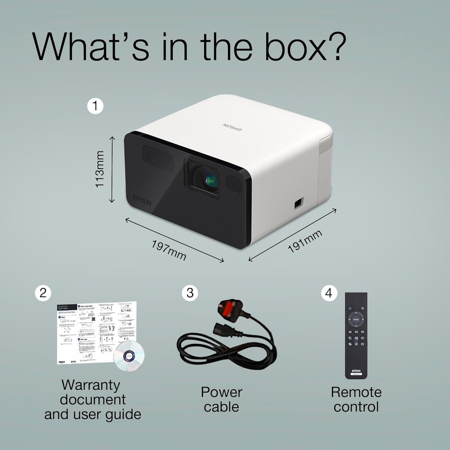 Smart Laser Projector 1080P Google TV Bluetooth 150in Portable Cinema