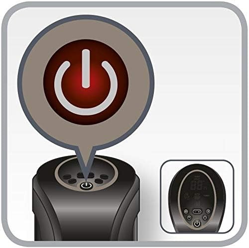 2400W Ceramic Tower Heater Fan 3 Heat Levels Quiet Hot Radiator w Remote – Black