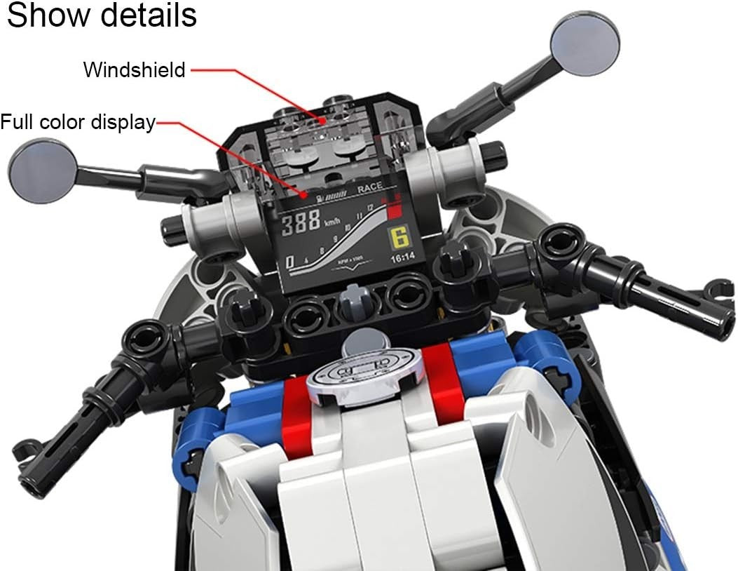 819 PCS Racing Motorcycle Building Blocks Kit – DIY Creative Model Set