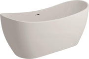 1830x720mm Oval Double Ended Acrylic Bath White Freestanding Soaking Tub
