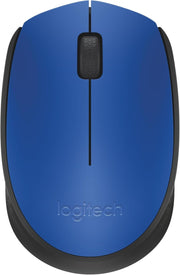 Wireless Mouse 2.4GHz USB Optical Laptop PC 12 Month Battery Blue
