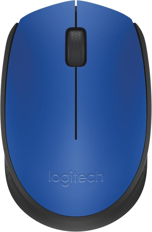Wireless Mouse 2.4GHz USB Optical Laptop PC 12 Month Battery Blue