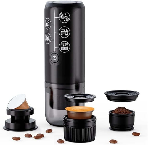 Portable 3-in-1 Espresso Maker 17Bar Travel Coffee Machine USB-C