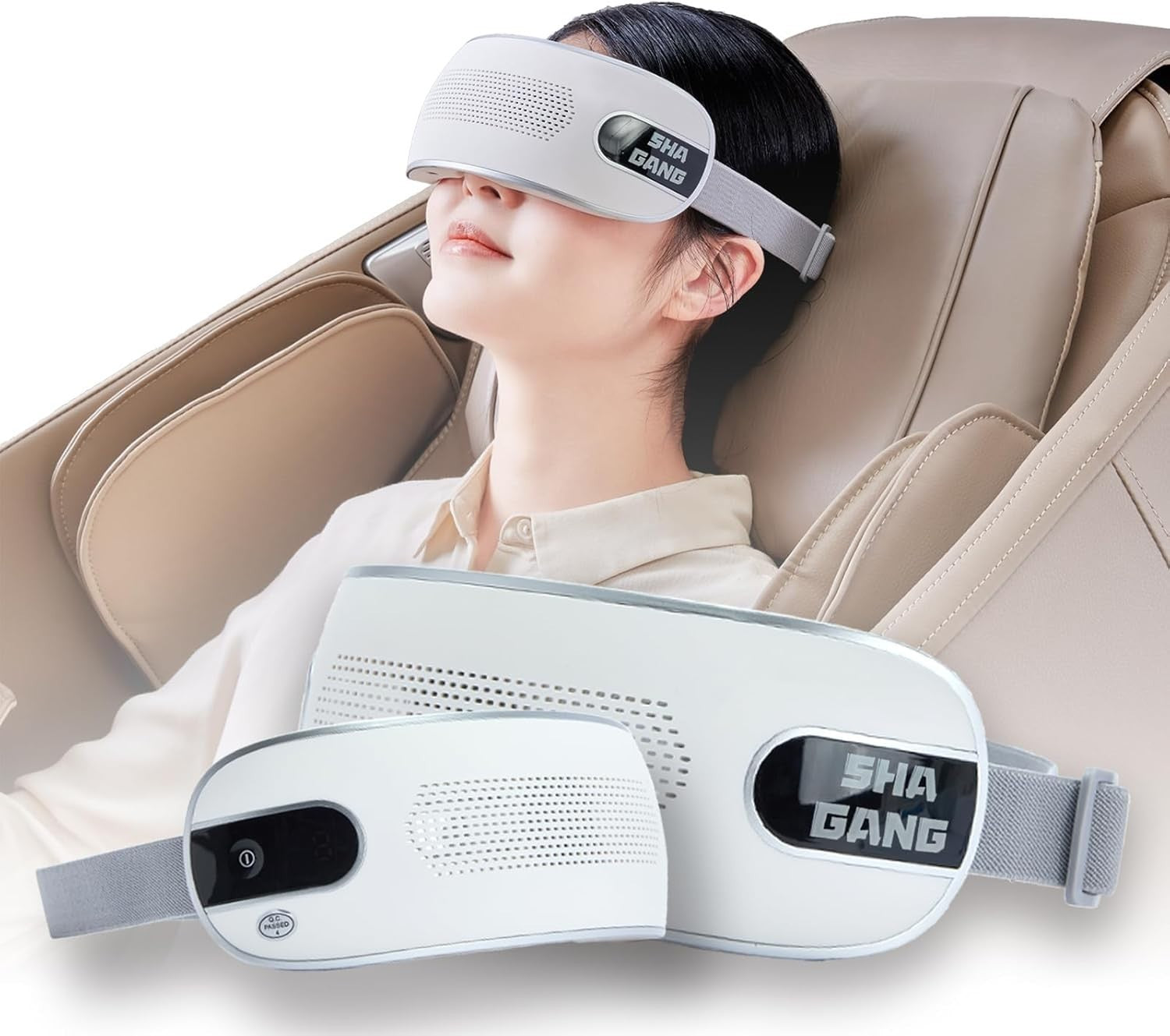 Eye Massager Vibration Bluetooth Music Type-C 4 Modes Sleep