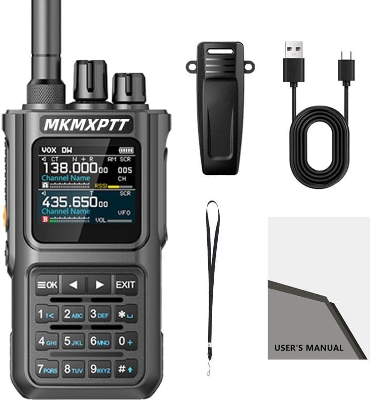 10W GPS Dual Band Walkie Talkie 6000mAh Long Range Dual Screen Radio