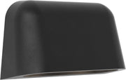 Dimmable Twin Outdoor Wall Light Black Aluminum, IP44 Weatherproof LED