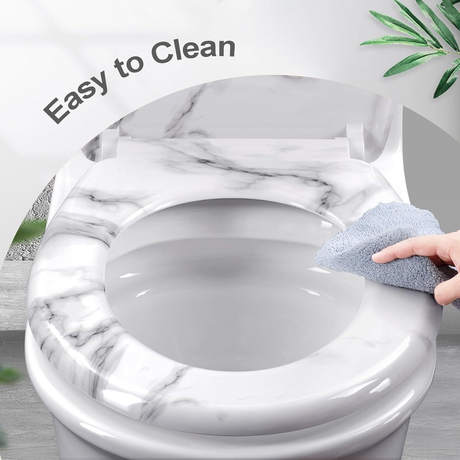 Soft Close Toilet Seat Quick Release O-Shape Duroplast 175kg Load Capacity