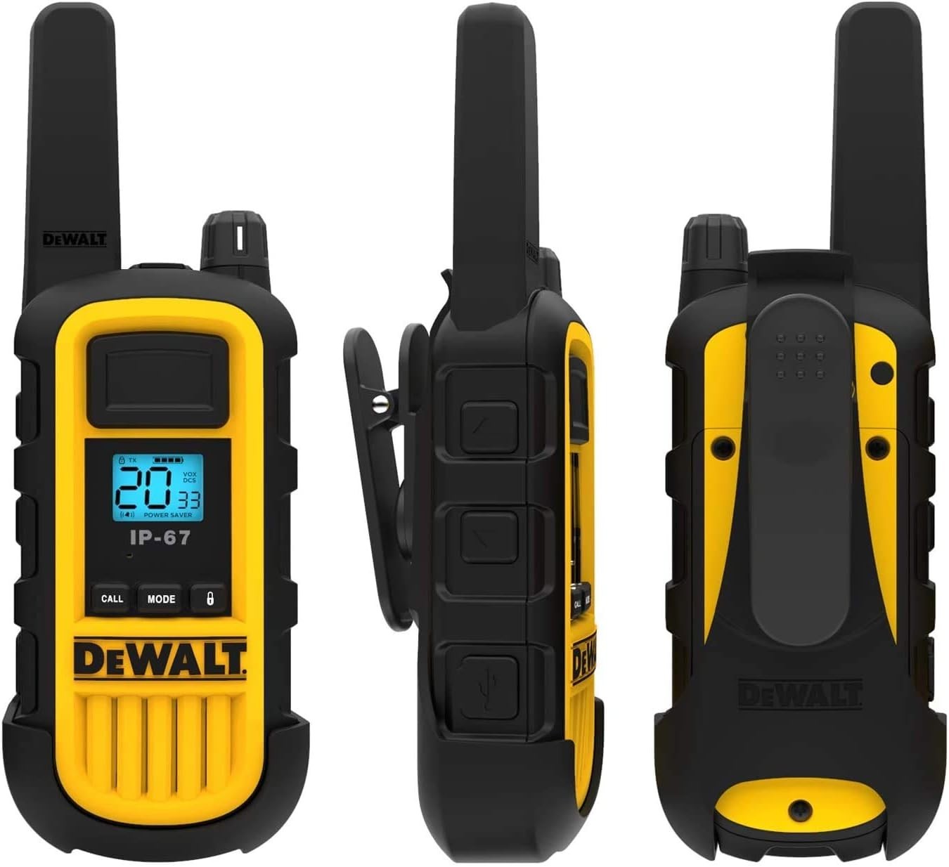 Heavy Duty Walkie Talkies 10km Long Range VOX 6 Pack Gang Charger