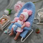 4.5 Inch Micro Preemie Reborn Baby Doll Full Silicone Realistic Girl