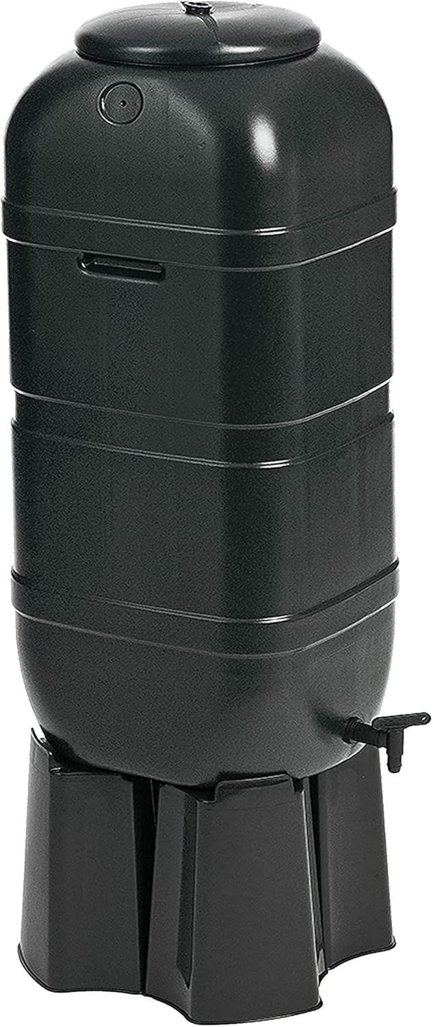 100L Slimline Water Butt Kit With Stand & Diverter | Garden Rain Saver