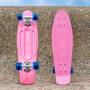 27in Pink Blue Cruiser Skateboard Non-Slip Deck W/ ABEC Bearings Smooth Wheels
