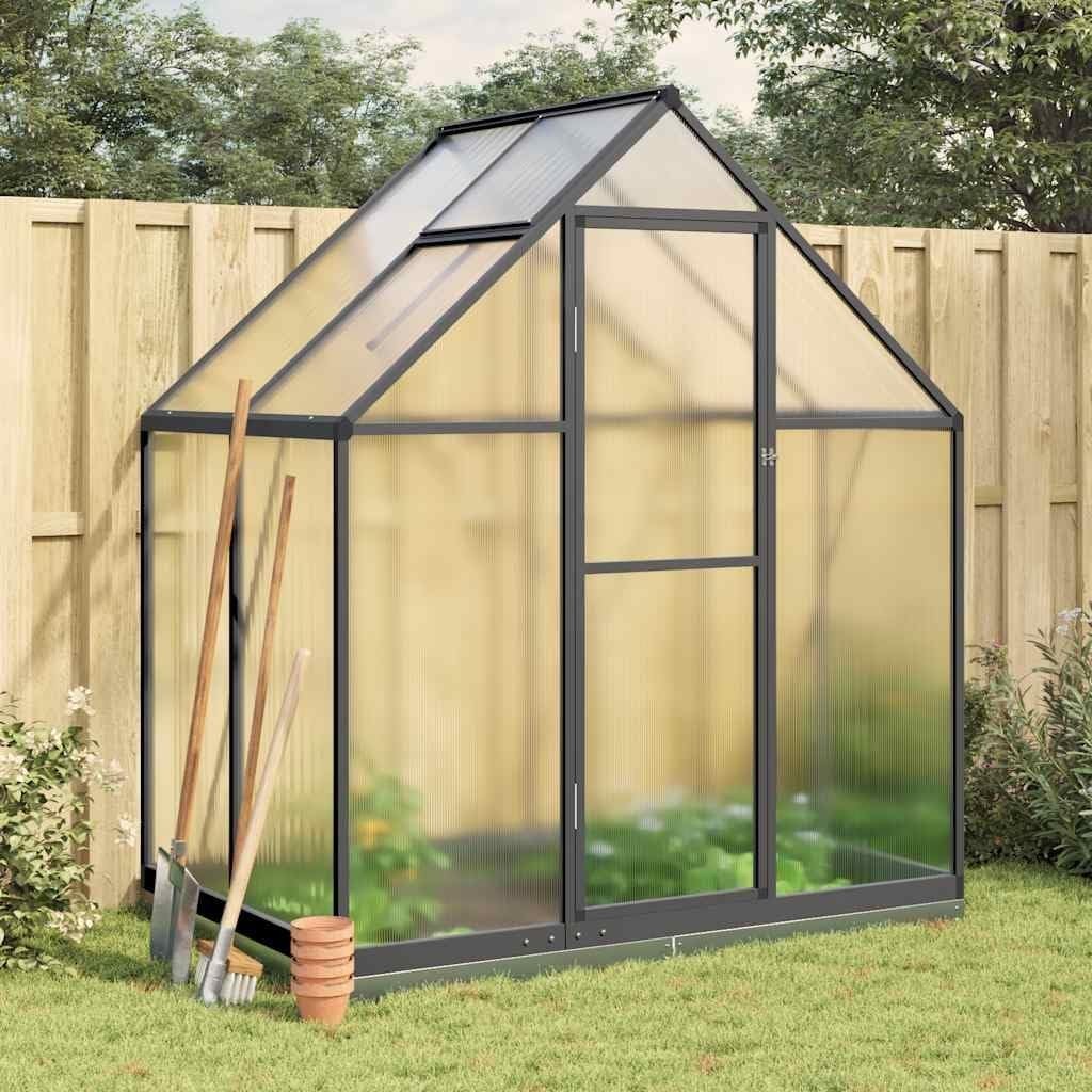 Walk-In Garden Greenhouse 169x114x202cm Aluminium Frame UV Panels Roof Vent