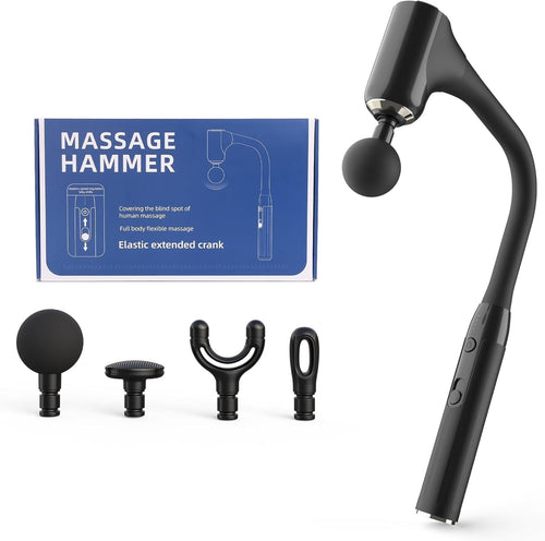 Deep Tissue Massage Gun with Extended Handle Back Massager Pain Relief