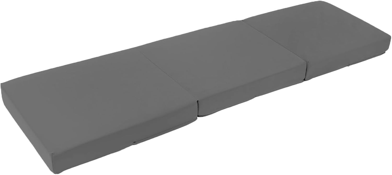 Foldable Z Bed Mattress Foam Futon Chair for Adults Kids Sleepover Compact