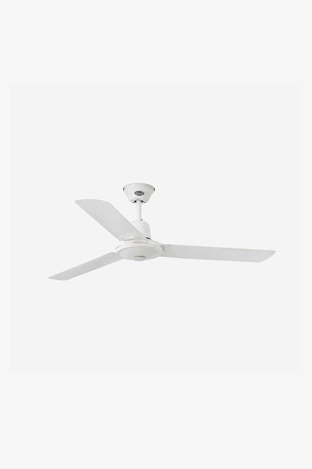 Faro Barcelona 33005 Eco Indus Ceiling Fan, 3-Speed, Wall Control, White