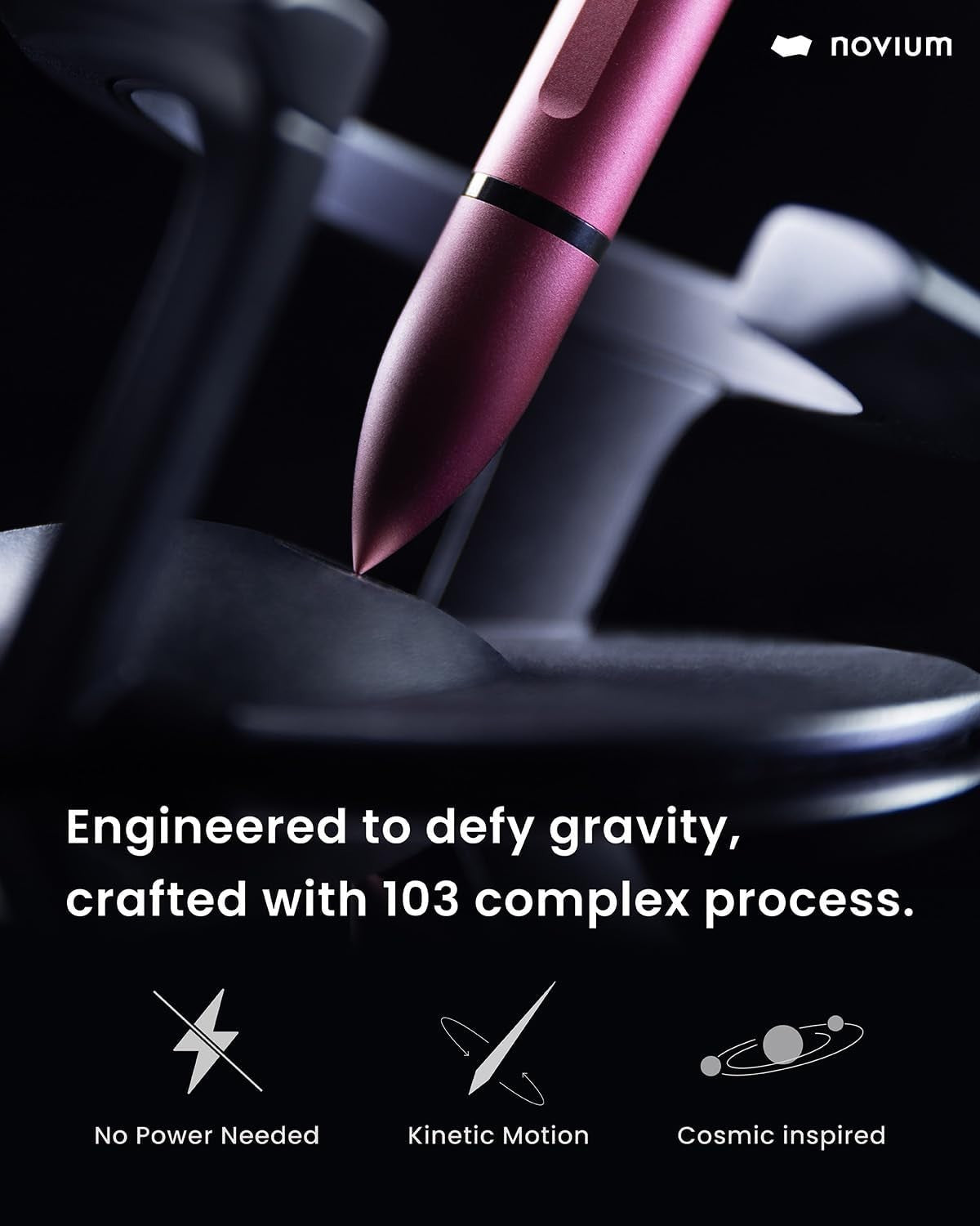 Hoverpen Interstellar Edition Ballpoint Pen Mars Magma Refillable Thin Model