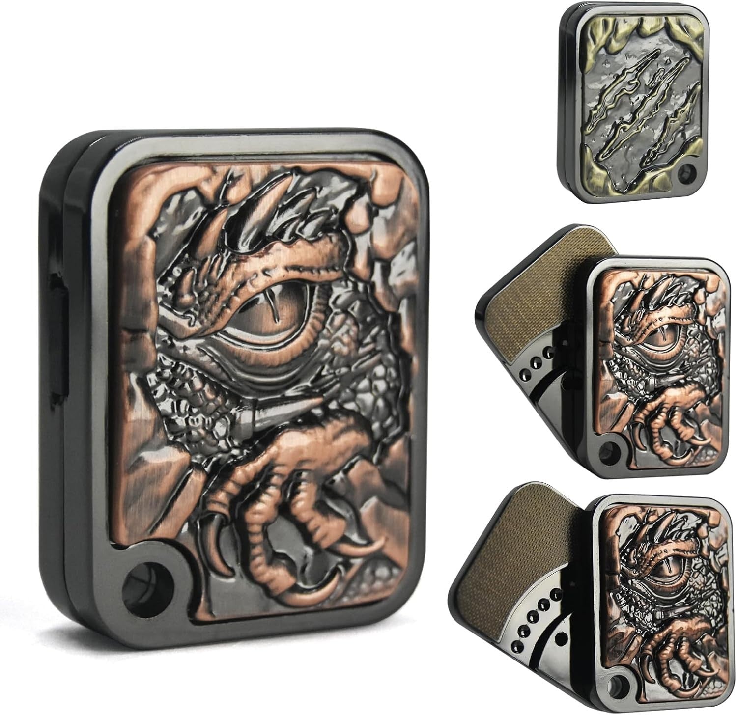 Dragon Metal Fidget Slider Ratchet Click EDC Stress Relief ADHD