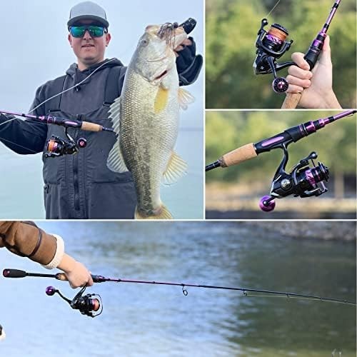 2.1m Spinning Fishing Rod & Reel Combo – Carbon Fibre Bass Tackle Set