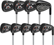 Mens Right Hand Golf Iron Set 3-9 PW SW Steel Shafts Forgiving
