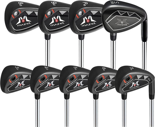 Mens Right Hand Golf Iron Set 3-9 PW SW Steel Shafts Forgiving